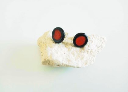 Pendiente-Presión-Colección-Rojo--Pasión Regalos Artesanos