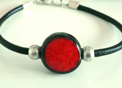 Pulsera--Rojo-Pasión--fina-artesania menorca
