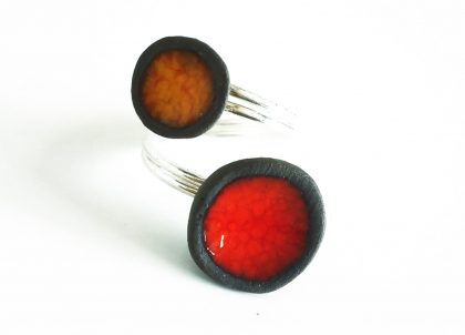 Anillo-Macar-Rojo-.-Artesania-de-Menorca,-Regals-únics.. Fet a mà a Menorca