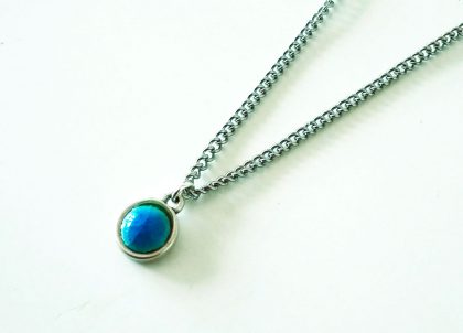 Collar-Colección-Engastado-en-Zamak-Pequeño-,-Turquesa-Menorceramik-Artesania-Menorca-Colores-de-la--Isla Regalos