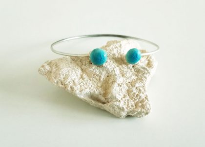 Pulseras-Engastado-en-Plata-AG925.-Turquesa.-Regalos-Colores-marinos.-Menorca-Joyeria-en-ceramica Regalos únicos